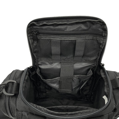 FIELDCRAFT Compact Tactical Range Bag with Military MOLLE, Waist or Shoulder Strap to Pack Gear Pistol Handguns Gun Ammo