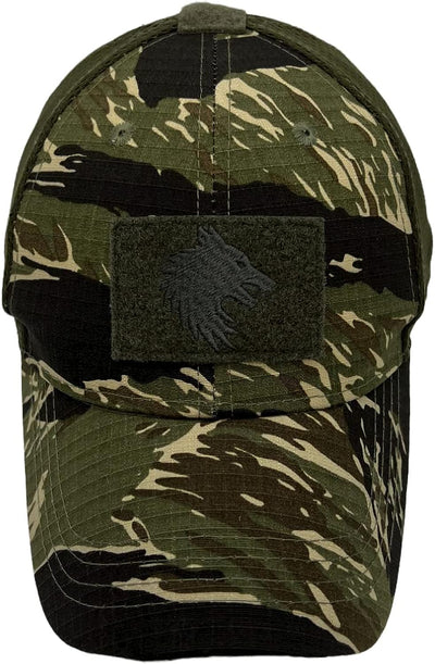 FIELDCRAFT Adjustable Tactical MACV-SOG Trucker Hat - Tiger Stripe Camo