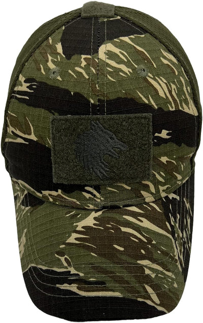 FIELDCRAFT Adjustable Tactical MACV-SOG Trucker Hat - Tiger Stripe Camo