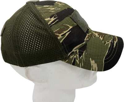 FIELDCRAFT Adjustable Tactical MACV-SOG Trucker Hat - Tiger Stripe Camo