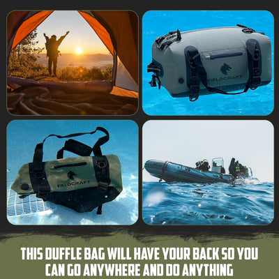 FIELDCRAFT SEA WOLF Waterproof Duffel Bag (Green, Black, 40L and 60L)