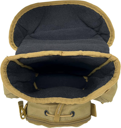 FIELDCRAFT Binocular Harness Chest Pack Field Pack Case for Men and Women for Binos Cameras Optics Rangefinder Gear Green (Coyote Brown)