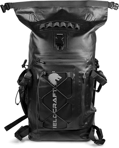 FIELDCRAFT Wayfarer Waterproof Rolltop Backpack Dry Bag for Outdoor, Water Sports, Kayaking, Boating, Camping, Hiking, Scuba Diving, Fishing, Beach, and Lake Activities