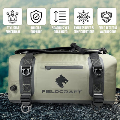 FIELDCRAFT SEA WOLF Waterproof Duffel Bag (Green, Black, 40L and 60L)
