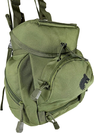 FIELDCRAFT Binocular Harness Chest Pack Field Pack Case for Men and Women for Binos Cameras Optics Rangefinder Gear Green (Green)